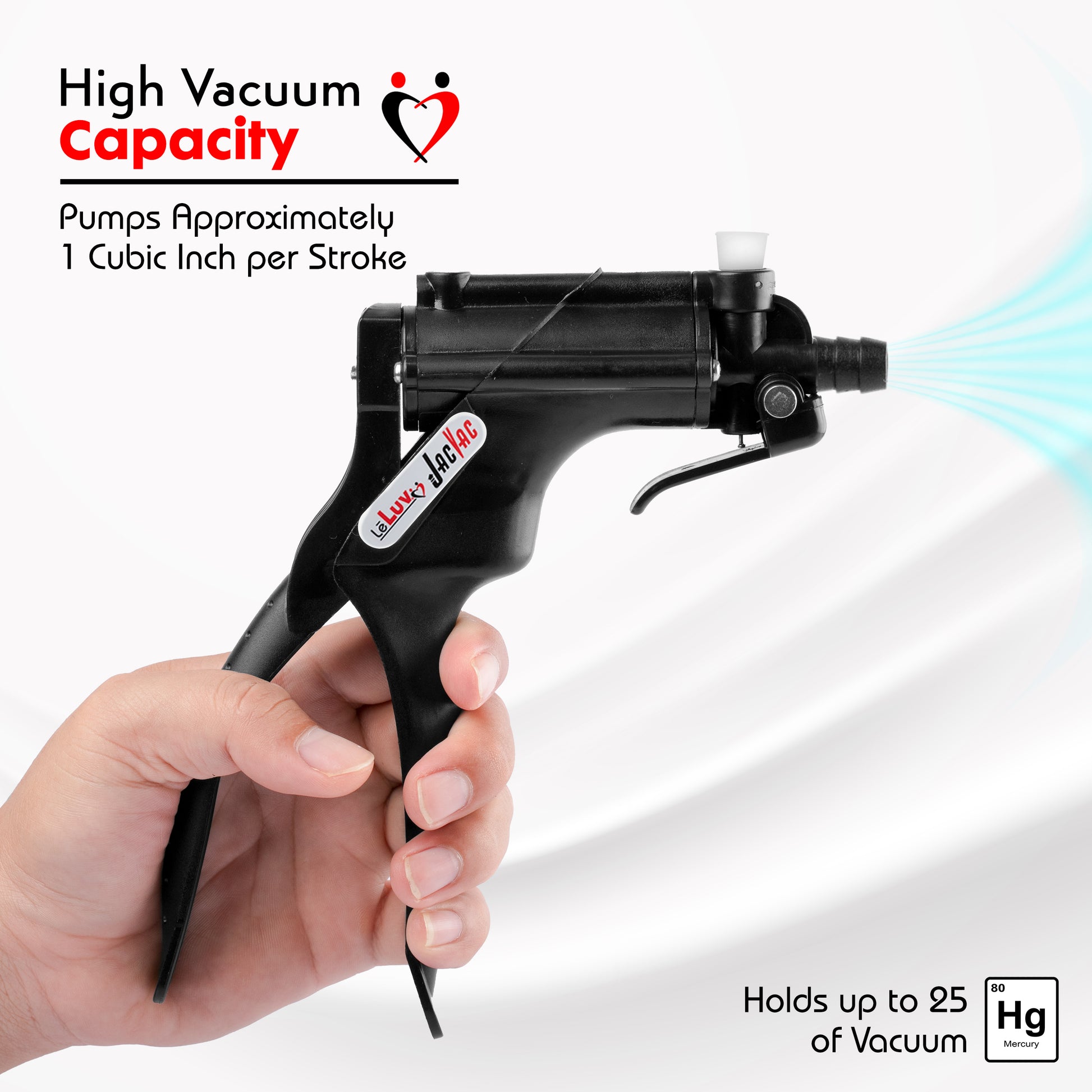 LeLuv Jacvac Penis Pump with Swivel Gauge Options - Choose Round Flange Cylinder