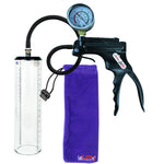 Jacvac Penis Pump | Black NPT Handle + Gauge, Silicone Hose | 9" x 2.3" Thick-Walled Penis Cylinder