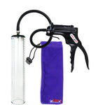 Jacvac Penis Pump | Black NPT Handle, Silicone Hose | 12" x 2.3" Thick-Walled Penis Cylinder
