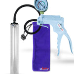 Jacvac Penis Pump | Grey NPT Handle + Gauge, Silicone Hose | 12" x 1.5" Thick-Walled Penis Cylinder