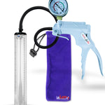 Jacvac Penis Pump | Grey NPT Handle + Gauge, Silicone Hose | 12" x 1.7" Thick-Walled Penis Cylinder