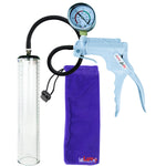Jacvac Penis Pump | Grey NPT Handle + Gauge, Silicone Hose | 12" x 2.3" Thick-Walled Penis Cylinder