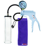 Jacvac Penis Pump | Grey NPT Handle + Gauge, Silicone Hose | 9" x 2.3" Thick-Walled Penis Cylinder
