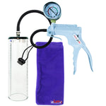 Jacvac Penis Pump | Grey NPT Handle + Gauge, Silicone Hose | 9" x 2.7" Thick-Walled Penis Cylinder