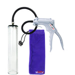 Jacvac Penis Pump | Grey NPT Handle, Silicone Hose | 12" x 2.3" Thick-Walled Penis Cylinder