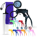 LeLuv JacVac Penis Pump - NPT Handle + Protected Gauge - 9" [on Shopify] Thick Wall, No Flange Cylinder