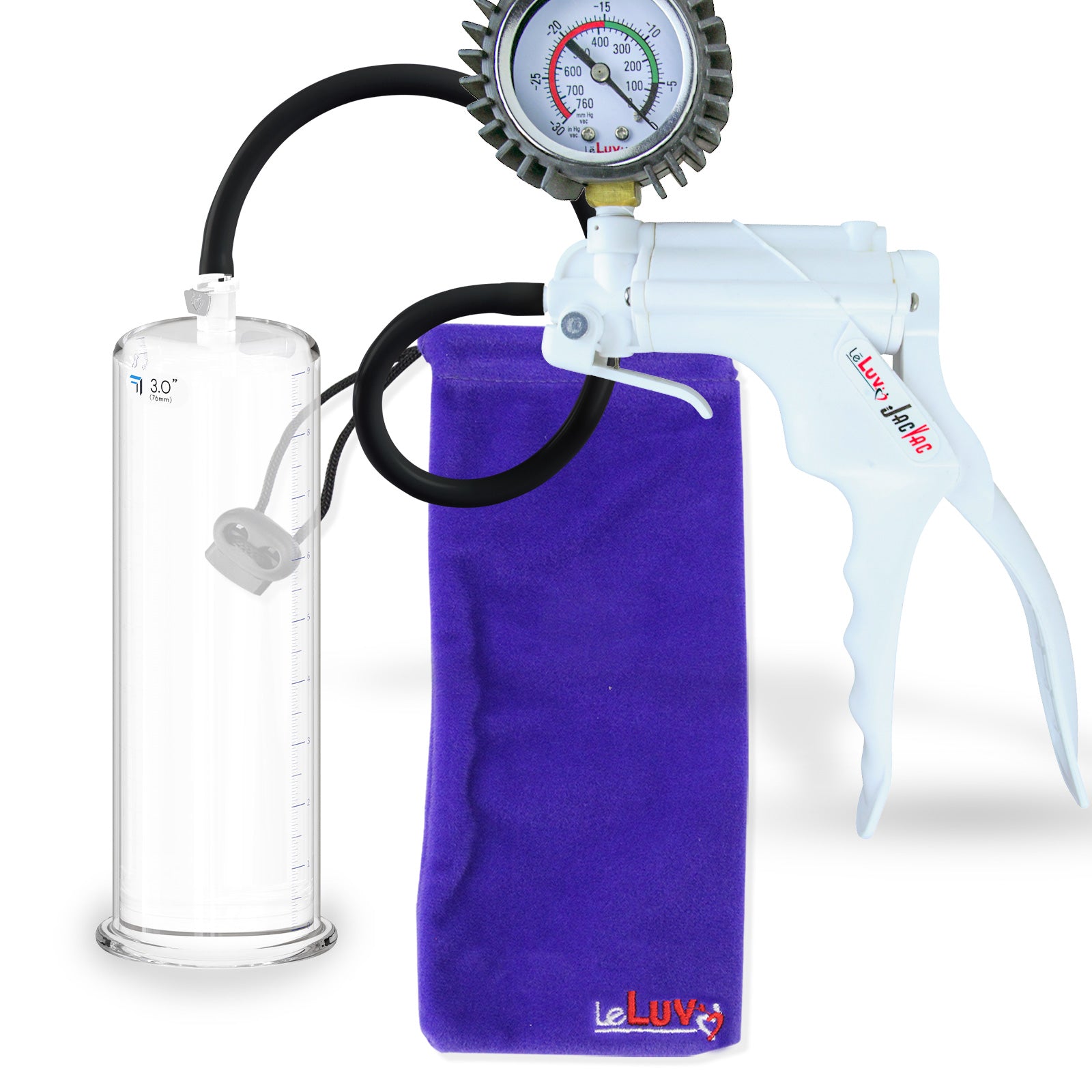 White + Protected Gauge / 9" x 3.00"