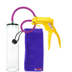 Jacvac Penis Pump | Yellow NPT Handle, Silicone Hose | 12" x 3.1" Thick-Walled Penis Cylinder