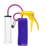 Jacvac Penis Pump | Yellow NPT Handle, Silicone Hose | 9" x 2.3" Thick-Walled Penis Cylinder