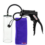 JacVac Penis Pump - Black Swivel Handle, Silicone Hose - 9" x 2.9" Thick-Walled Penis Cylinder