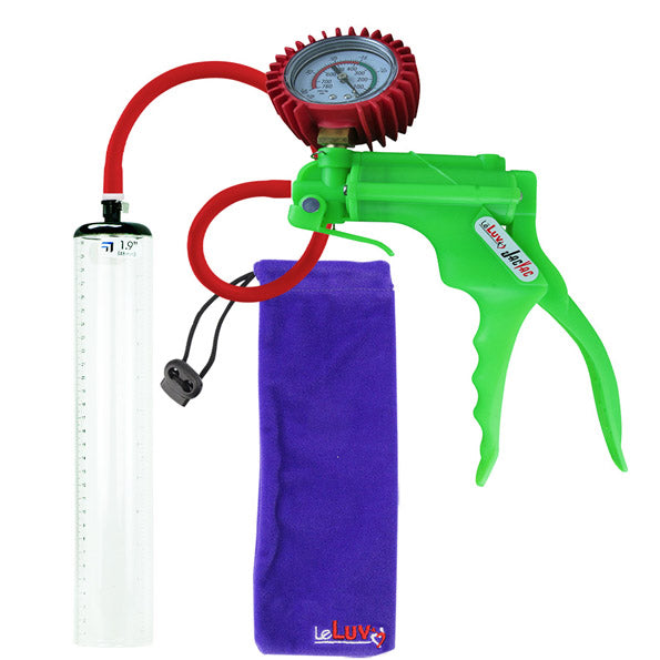 LeLuv Jacvac Penis Pump with Swivel Gauge Options - Choose Thick-Walled Cylinder