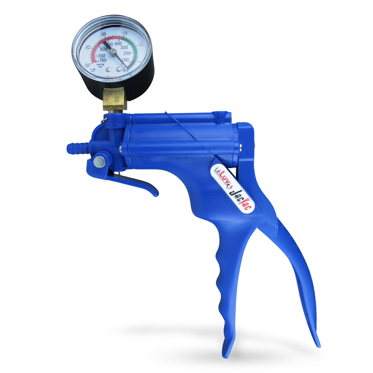 JacVac Vacuum Pump O-Ring Gauge Version - Blue + Swivel Gauge (200155-001)
