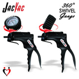JacVac Vacuum Pump Handle | 360-Degree Swivel Gauge Options | 10 Colors!
