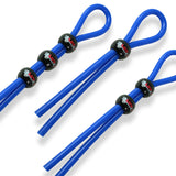 Set of 3: 1 bead, 2 beads, 3 beads  Blue