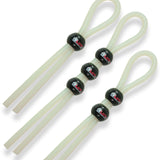 Set of 3: 1 bead, 2 beads, 3 beads  GID Green
