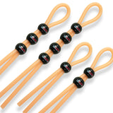 Set of 4: 1 bead, 2 beads, 3 beads, 4 beads GID Orange