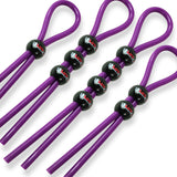 Set of 4: 1 bead, 2 beads, 3 beads, 4 beads Purple