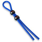 Lasso Cock Ring 2 beads - Blue tubing