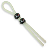 Lasso Cock Ring 2 beads - GID Green tubing