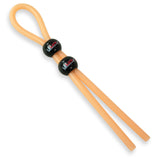 Lasso Cock Ring 2 beads - GID Orange tubing