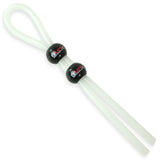 Lasso Cock Ring 2 beads - Natural tubing