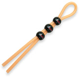 Lasso Cock Ring 3 beads - GID Orange tubing