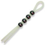 Lasso Cock Ring 4 beads - GID Green tubing