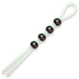 Lasso Cock Ring 4 beads - Natural tubing