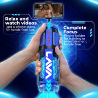 LavaBlū™ Heated Male Masturbator System – Body‑Temperature Warming, Hands‑Free Waterproof Pleasure Device with Built‑In Vacuum Pump, 9″ Suction Base, Phone Holder, Full‑Size Lube & Cleaner