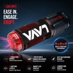 LeLuv® LavaONYX™ D11J Electric Masturbator – Self-Heating Thrusting Male Masturbator with AI Video Sync