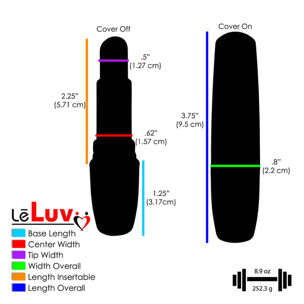 LeLuv Lipstick in Disguise Bullet Mini Massager Vibrator Discreet Novelty