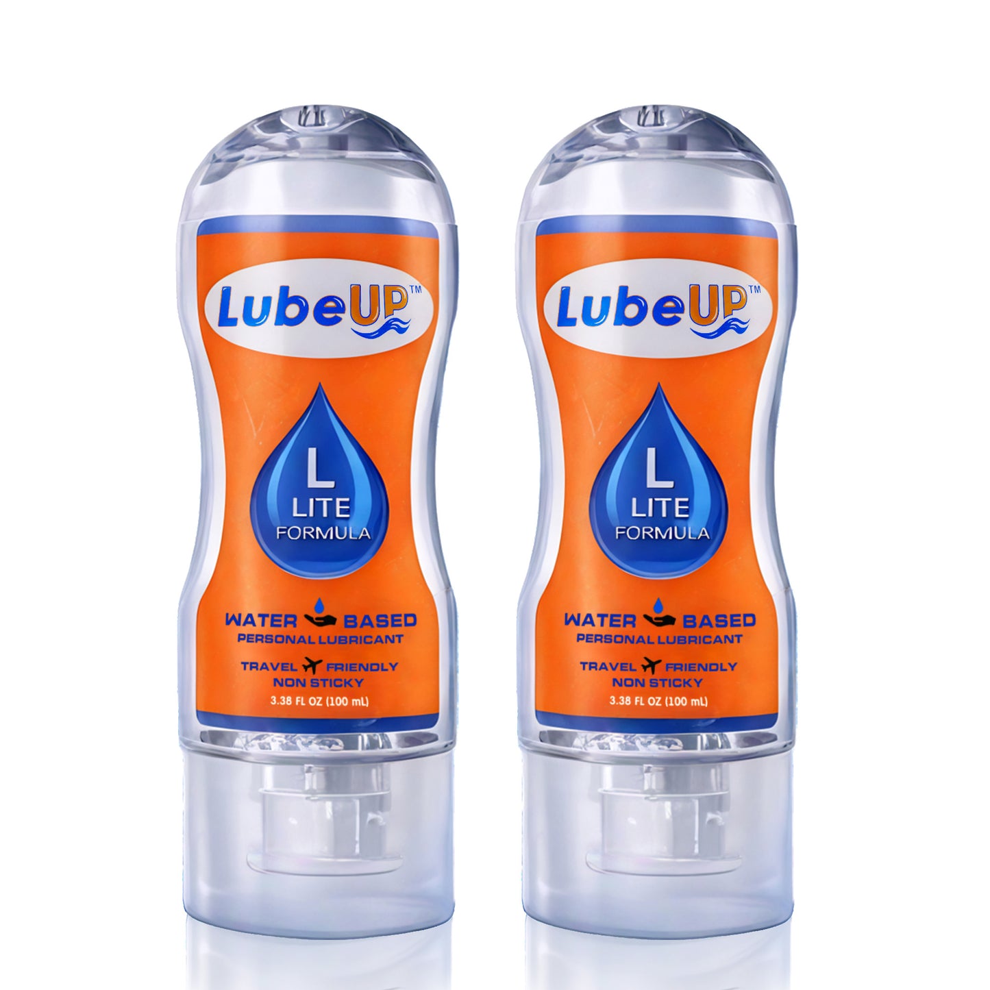 LubeUp™ Water-Based Personal Lubricant – Cleaner Finish, Skin-Friendly, Toy & Condom Compatible, Non-Staining, Paraben &amp; Oil Free Smooth Glide