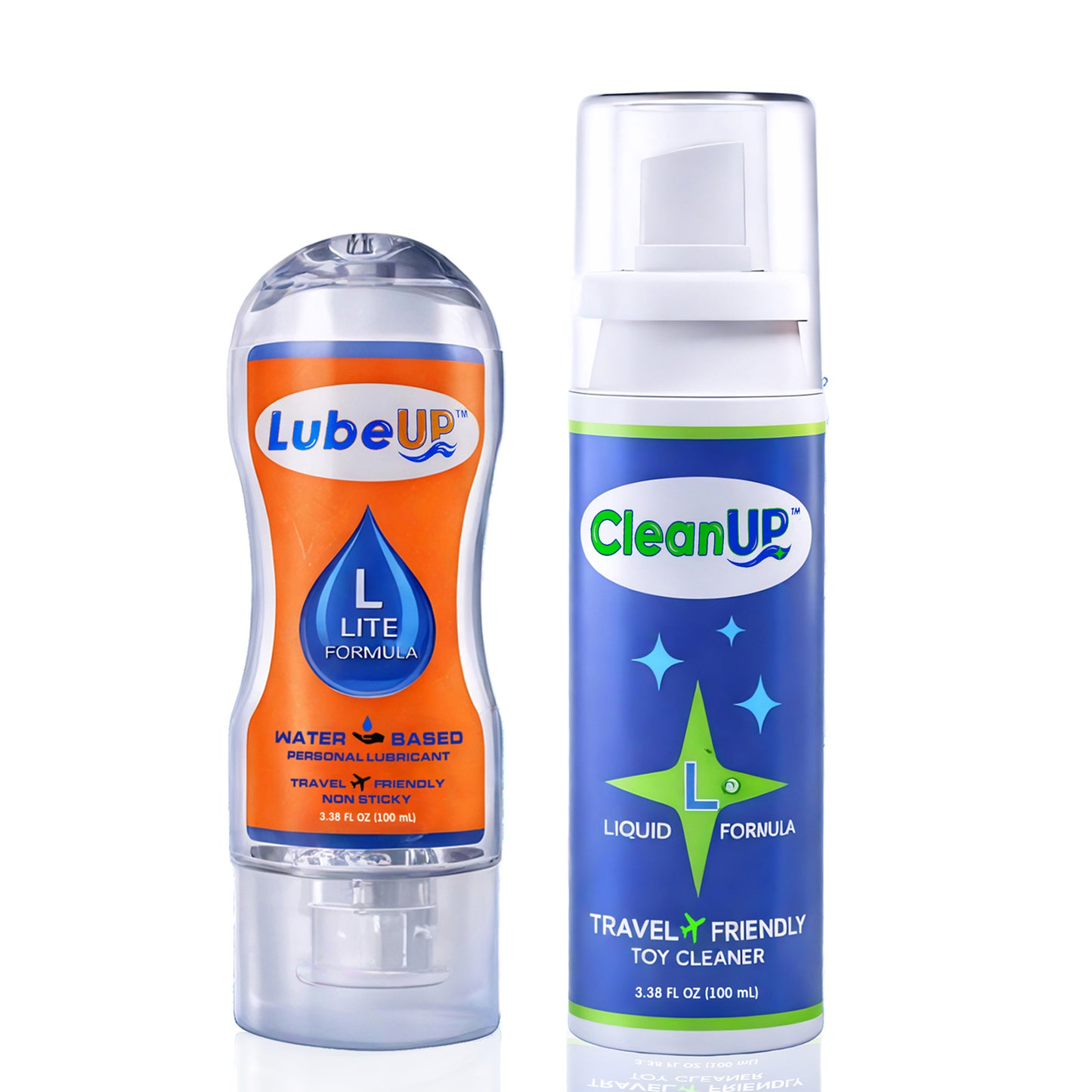 LubeUp™ Water-Based Personal Lubricant – Cleaner Finish, Skin-Friendly, Toy & Condom Compatible, Non-Staining, Paraben &amp; Oil Free Smooth Glide