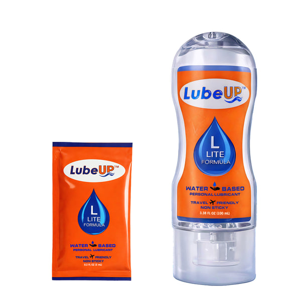 LubeUp™ Water-Based Personal Lubricant – Cleaner Finish, Skin-Friendly, Toy & Condom Compatible, Non-Staining, Paraben &amp; Oil Free Smooth Glide