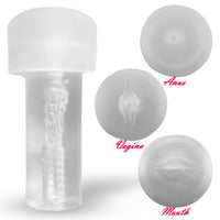 LeLuv EasyOp Penis Pump Kit - Tgrip I 2.25" x 9" Magic Cylinder I Silicone Hose I Magic Sleeve - [Vagina/Anus/Mouth]
