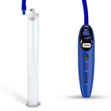 Magna Smart LCD Blue Handheld Electric Penis Pump - 12" x 1.35" Acrylic Cylinder