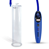 Magna Smart LCD Blue Handheld Electric Penis Pump - 12" x 2.75" Acrylic Cylinder