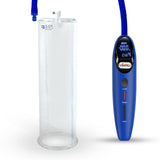 Magna Smart LCD Blue Handheld Electric Penis Pump - 12" x 3.50" Acrylic Cylinder