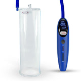 Magna Smart LCD Blue Handheld Electric Penis Pump - 12" x 3.70" Acrylic Cylinder