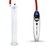 Magna Smart LCD White Handheld Electric Penis Pump - 12" x 1.50" Acrylic Cylinder