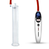 Magna Smart LCD White Handheld Electric Penis Pump - 12" x 1.75" Acrylic Cylinder