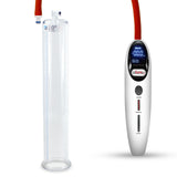 Magna Smart LCD White Handheld Electric Penis Pump - 12" x 2.00" Acrylic Cylinder
