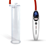 Magna Smart LCD White Handheld Electric Penis Pump - 12" x 2.75" Acrylic Cylinder