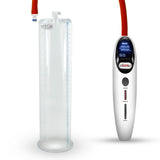 Magna Smart LCD White Handheld Electric Penis Pump - 12" x 2.875" Acrylic Cylinder