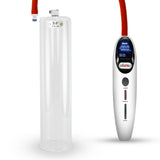 Magna Smart LCD White Handheld Electric Penis Pump - 12" x 3.00" Acrylic Cylinder