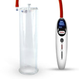 Magna Smart LCD White Handheld Electric Penis Pump - 12" x 3.25" Acrylic Cylinder
