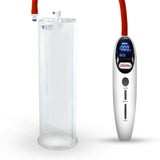 Magna Smart LCD White Handheld Electric Penis Pump - 12" x 3.50" Acrylic Cylinder