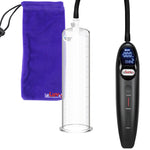 Magna LCD Smart Black Handheld Electric Penis Pump - 9" x 2.50" Acrylic Cylinder