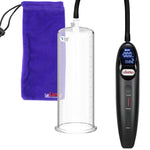 Magna LCD Smart Black Handheld Electric Penis Pump - 9" x 3.25" Acrylic Cylinder