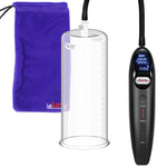 Magna LCD Smart Black Handheld Electric Penis Pump - 9" x 3.70" Acrylic Cylinder